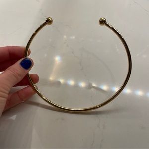 Jennifer Fisher Gold Open Torque Collar Necklace